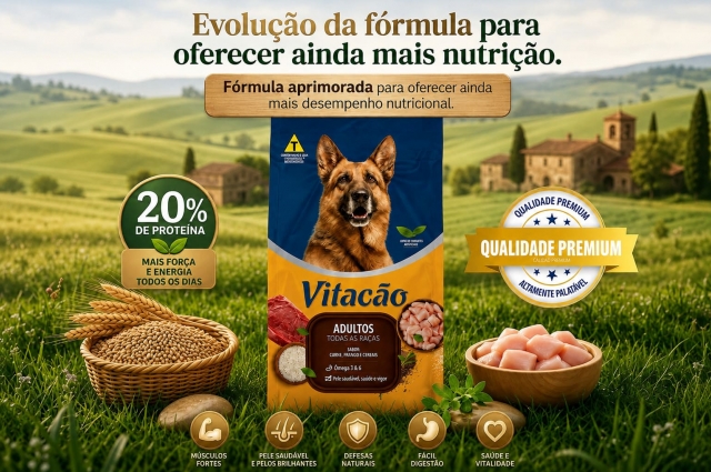 A Vitacão está de cara nova e com uma fórmula que entrega ainda mais!